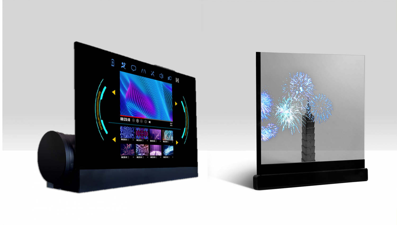 可卷式、折迭性、高透明